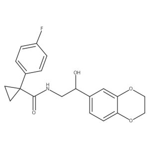 N-(2-(2,3-dihydrobenzo[b][1,4]dioxin-6-yl)-2-hydroxyethyl)-1-(4-fluorophenyl)cyclopropanecarboxamide Structure