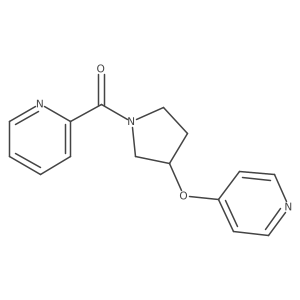 Pyridin-2-yl(3-(pyridin-4-yloxy)pyrrolidin-1-yl)methanone Structure