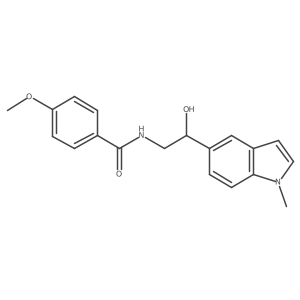 N-(2-hydroxy-2-(1-methyl-1H-indol-5-yl)ethyl)-4-methoxybenzamide Structure