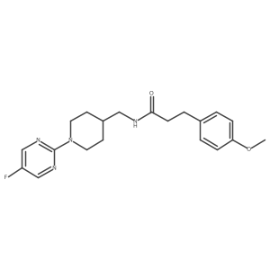 N-((1-(5-fluoropyrimidin-2-yl)piperidin-4-yl)methyl)-3-(4-methoxyphenyl)propanamide Structure