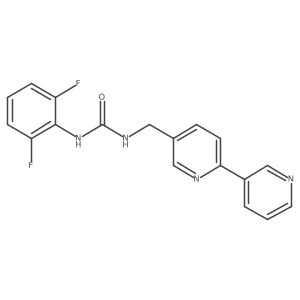 1-([2,3'-Bipyridin]-5-ylmethyl)-3-(2,6-difluorophenyl)urea Structure