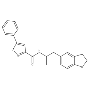 N-(1-(2,3-dihydrobenzofuran-5-yl)propan-2-yl)-5-phenylisoxazole-3-carboxamide Structure