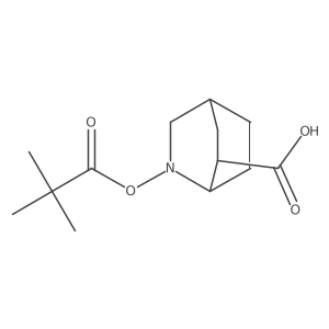 2-[(2,2-Dimethylpropanoyl)oxy]-2-azabicyclo[2.2.2]octane-6-carboxylic acid Structure