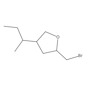 2-(Bromomethyl)-4-(butan-2-yl)oxolane Structure