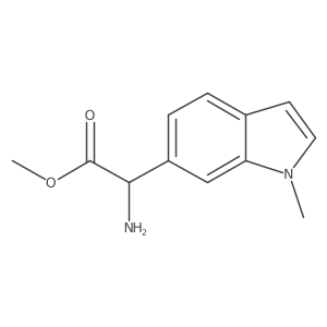 methyl 2-amino-2-(1-methyl-1H-indol-6-yl)acetate结构式