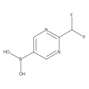 (2-(Difluoromethyl)pyrimidin-5-yl)boronic acid Structure