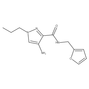 4-amino-N-[(furan-2-yl)methyl]-1-propyl-1H-pyrazole-3-carboxamide Structure