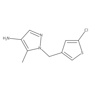 1-[(5-chlorothiophen-3-yl)methyl]-5-methyl-1H-pyrazol-4-amine Structure