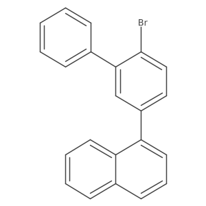 1-(6-Bromo-[1,1'-biphenyl]-3-yl)naphthalene Structure