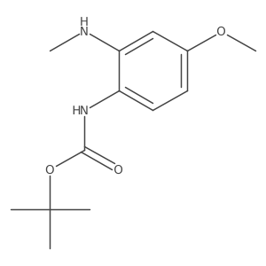 Carbamic acid, [4-methoxy-2-(methylamino)phenyl]-, 1,1-dimethylethyl ester Structure