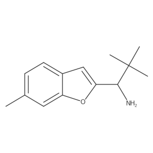 (1S)-2,2-dimethyl-1-(6-methyl-1-benzofuran-2-yl)propan-1-amine Structure