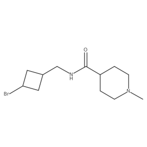 N-[(3-bromocyclobutyl)methyl]-1-methylpiperidine-4-carboxamide Structure