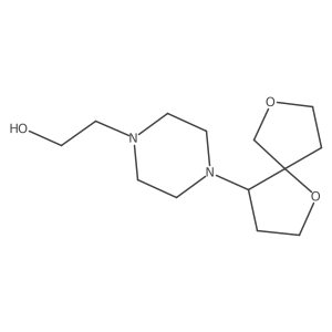 2-(4-{1,7-Dioxaspiro[4.4]nonan-4-yl}piperazin-1-yl)ethan-1-ol Structure
