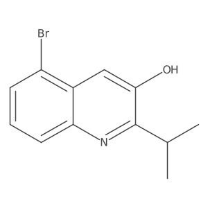 5-Bromo-2-(propan-2-yl)quinolin-3-ol Structure