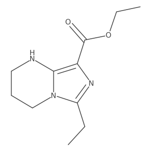 ethyl 6-ethyl-1H,2H,3H,4H-imidazo[1,5-a]pyrimidine-8-carboxylate结构式