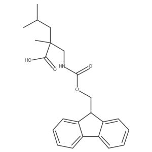 2-[({[(9H-fluoren-9-yl)methoxy]carbonyl}amino)methyl]-2,4-dimethylpentanoic acid结构式