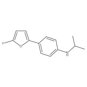 4-(5-fluorofuran-2-yl)-N-(propan-2-yl)aniline Structure
