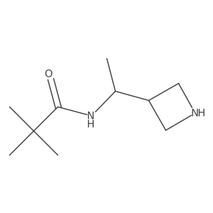 N-[1-(azetidin-3-yl)ethyl]-2,2-dimethylpropanamide Structure