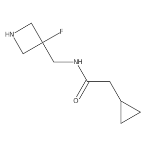 2-cyclopropyl-N-[(3-fluoroazetidin-3-yl)methyl]acetamide Structure