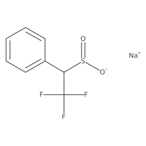 Sodium 2,2,2-trifluoro-1-phenylethane-1-sulfinate结构式