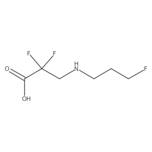 2,2-Difluoro-3-[(3-fluoropropyl)amino]propanoic acid Structure