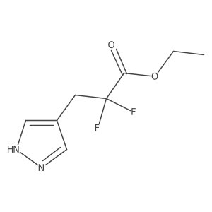 ethyl 2,2-difluoro-3-(1H-pyrazol-4-yl)propanoate Structure
