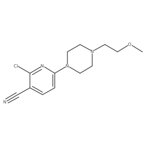 2-Chloro-6-[4-(2-methoxyethyl)piperazin-1-yl]pyridine-3-carbonitrile Structure