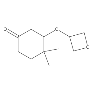 4,4-Dimethyl-3-(oxetan-3-yloxy)cyclohexan-1-one Structure