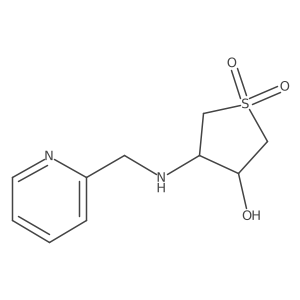 (3S,4S)-3-hydroxy-4-{[(pyridin-2-yl)methyl]amino}-1lambda6-thiolane-1,1-dione Structure