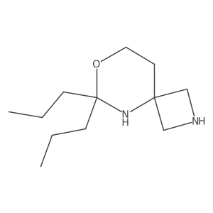 6,6-Dipropyl-7-oxa-2,5-diazaspiro[3.5]nonane结构式