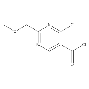 4-Chloro-2-(methoxymethyl)pyrimidine-5-carbonyl chloride结构式