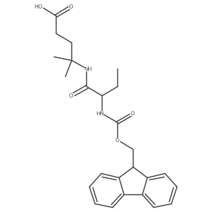 4-[2-({[(9H-fluoren-9-yl)methoxy]carbonyl}amino)butanamido]-4-methylpentanoic acid结构式