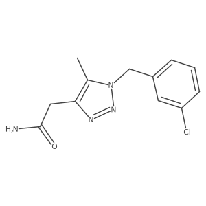 2-{1-[(3-chlorophenyl)methyl]-5-methyl-1H-1,2,3-triazol-4-yl}acetamide Structure