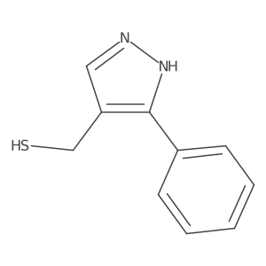 (3-phenyl-1H-pyrazol-4-yl)methanethiol结构式