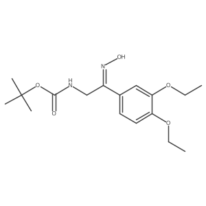 t-Butyl N-[(2z)-2-(3,4-diethoxyphenyl)-2-(hydroxyimino)ethyl]carbamate结构式