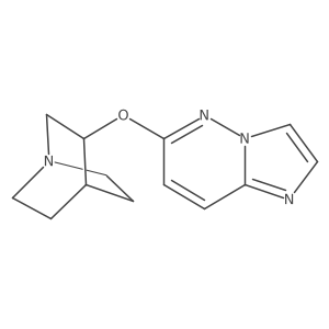 3-{Imidazo[1,2-b]pyridazin-6-yloxy}-1-azabicyclo[2.2.2]octane结构式