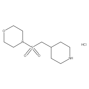 4-[(Piperidin-4-ylmethyl)sulfonyl]morpholine hydrochloride Structure