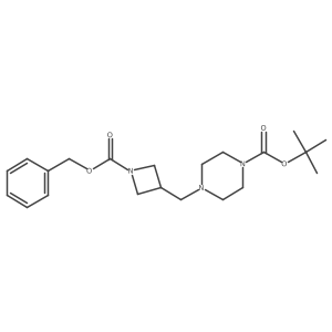 Tert-butyl 4-((1-((benzyloxy)carbonyl)azetidin-3-yl)methyl)piperazine-1-carboxylate Structure