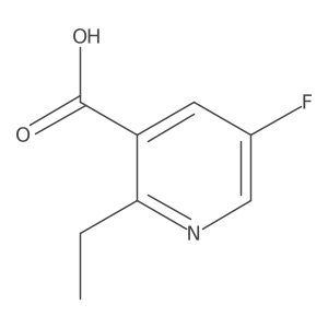 2-Ethyl-5-fluoronicotinic acid结构式