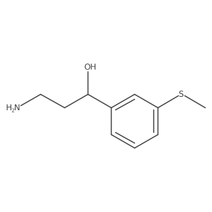 (1S)-3-amino-1-[3-(methylsulfanyl)phenyl]propan-1-ol Structure