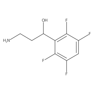 (1S)-3-amino-1-(2,3,5,6-tetrafluorophenyl)propan-1-ol结构式
