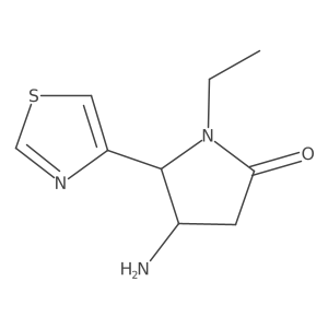 4-Amino-1-ethyl-5-(1,3-thiazol-4-yl)pyrrolidin-2-one Structure