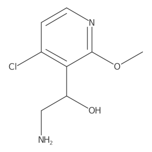 (1R)-2-amino-1-(4-chloro-2-methoxypyridin-3-yl)ethan-1-ol Structure