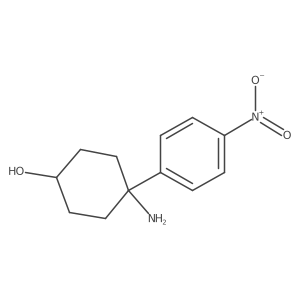 4-Amino-4-(4-nitrophenyl)cyclohexan-1-ol结构式