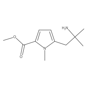 methyl 5-(2-amino-2-methylpropyl)-1-methyl-1H-pyrrole-2-carboxylate Structure