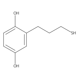 2-(3-Sulfanylpropyl)benzene-1,4-diol结构式