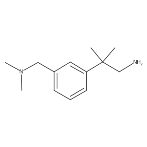 2-{3-[(Dimethylamino)methyl]phenyl}-2-methylpropan-1-amine结构式