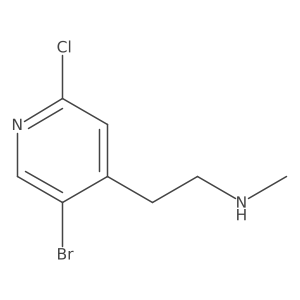 [2-(5-Bromo-2-chloropyridin-4-yl)ethyl](methyl)amine Structure
