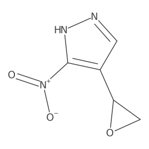 3-nitro-4-(oxiran-2-yl)-1H-pyrazole结构式