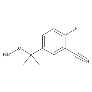 5-[2-(Aminooxy)propan-2-yl]-2-fluorobenzonitrile Structure